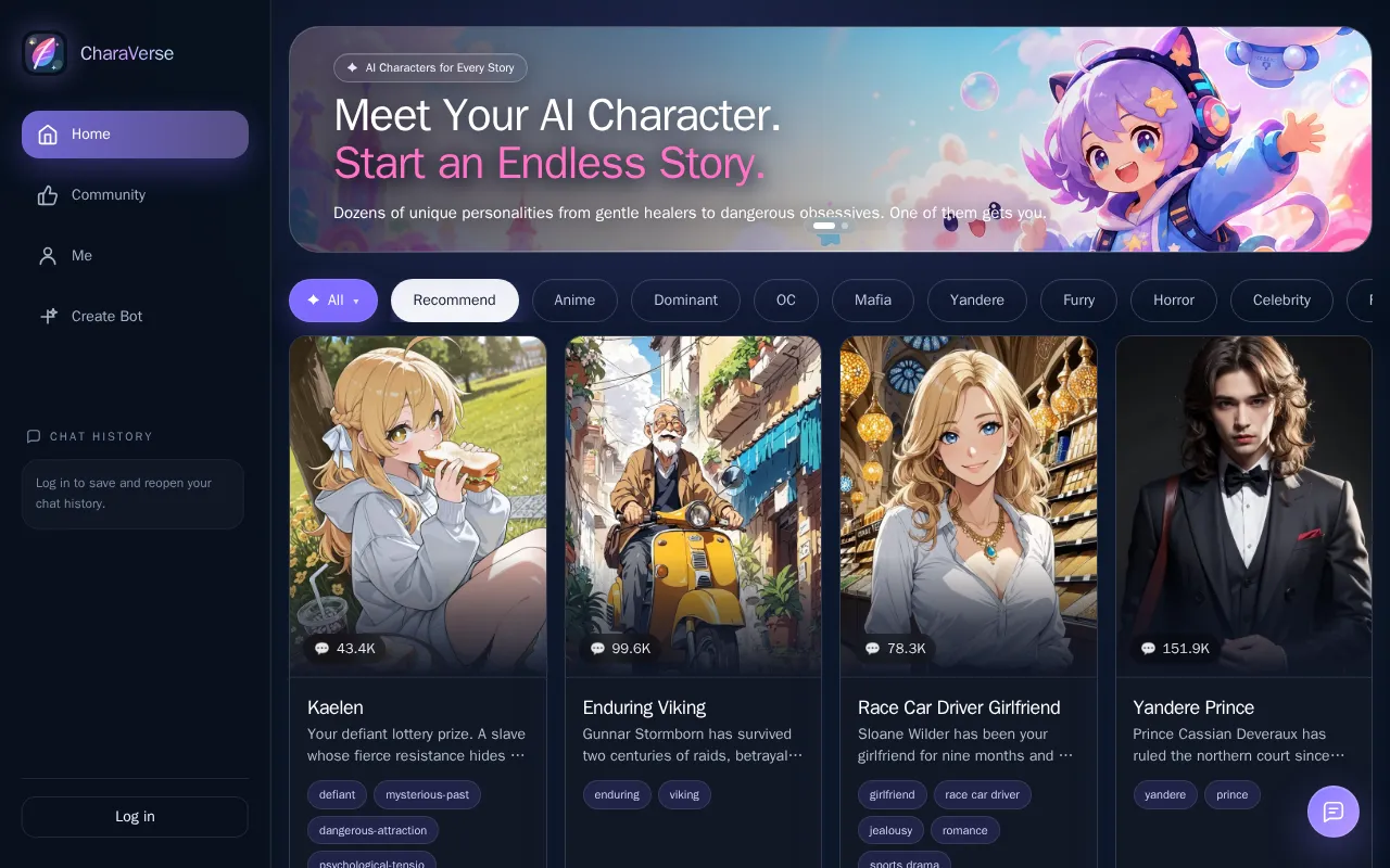 Charaverse AI — preview screenshot