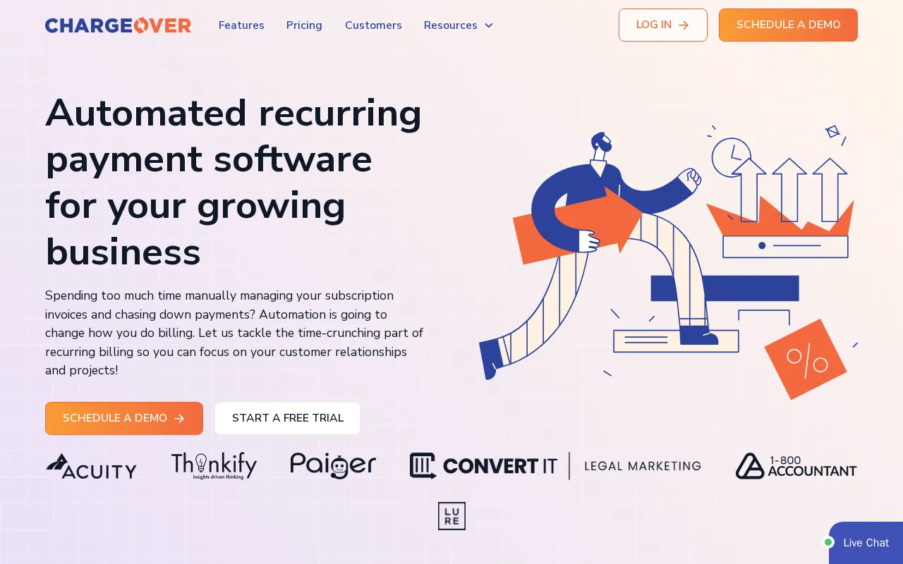Chargeover — preview screenshot