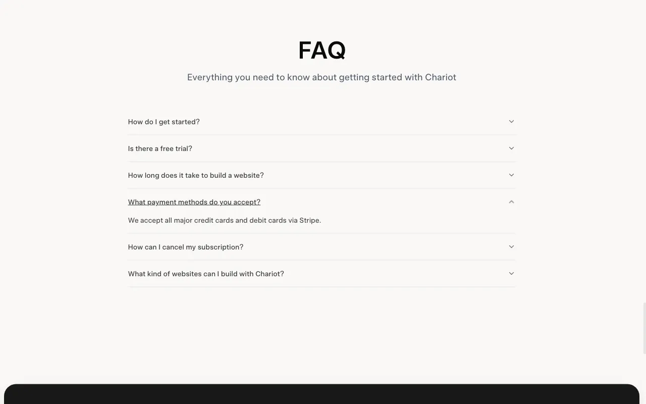 Chariot — preview screenshot