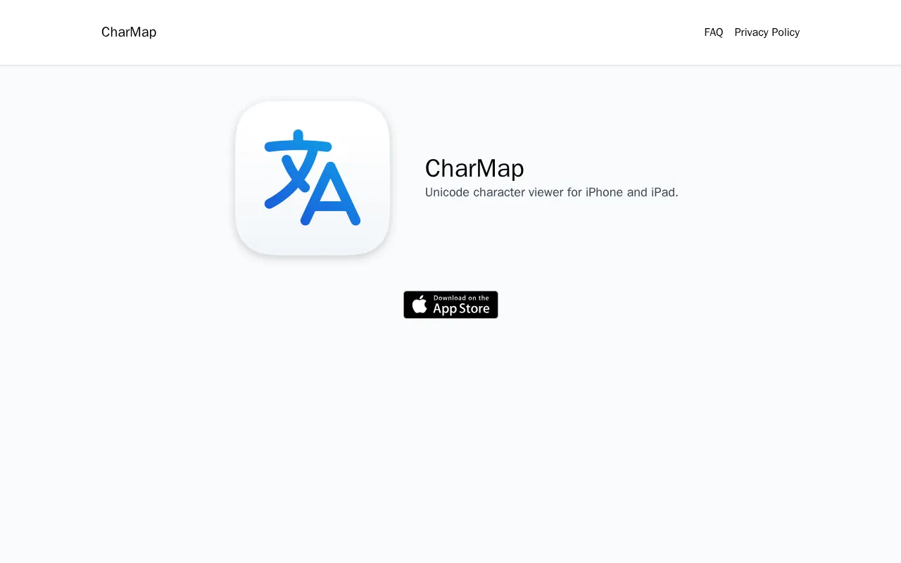 CharMap — preview screenshot