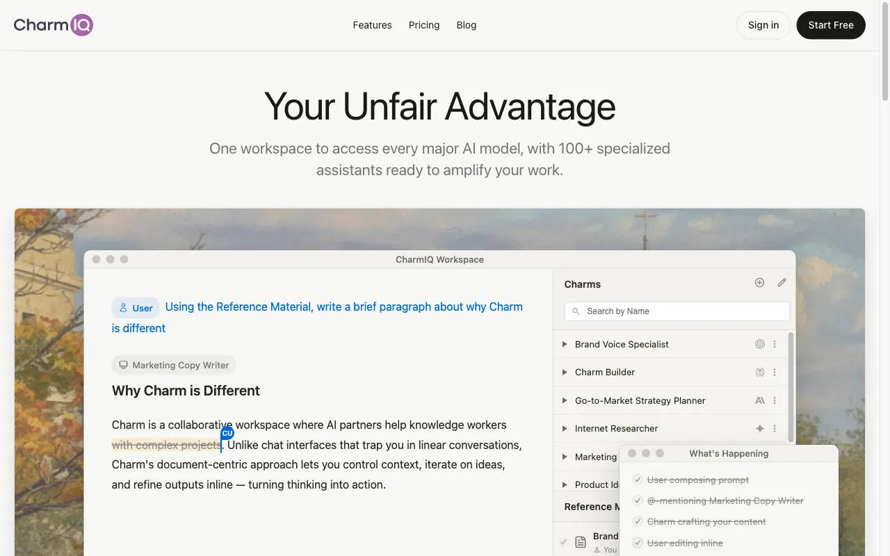 CharmIQ — preview screenshot