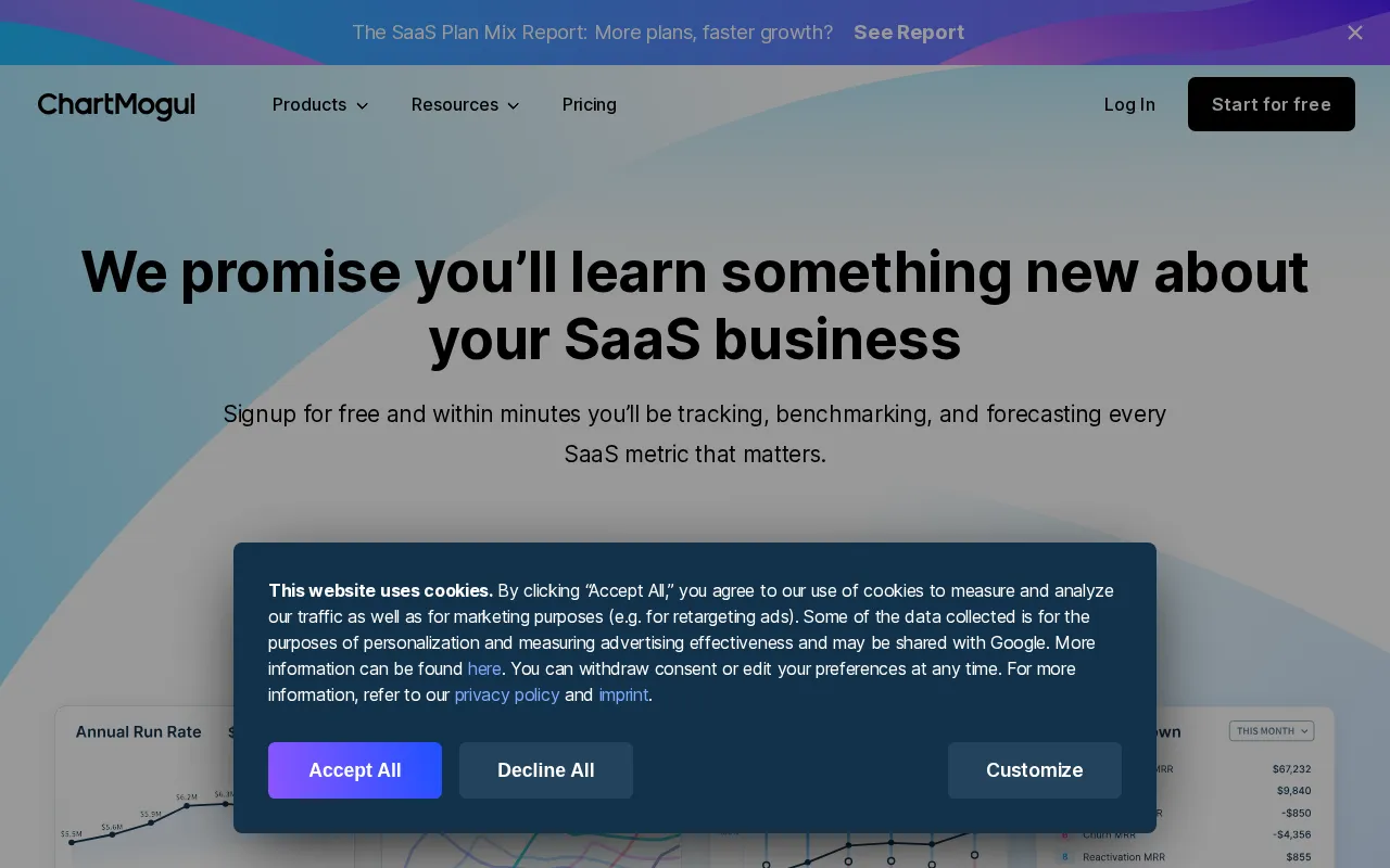 ChartMogul — pricing page