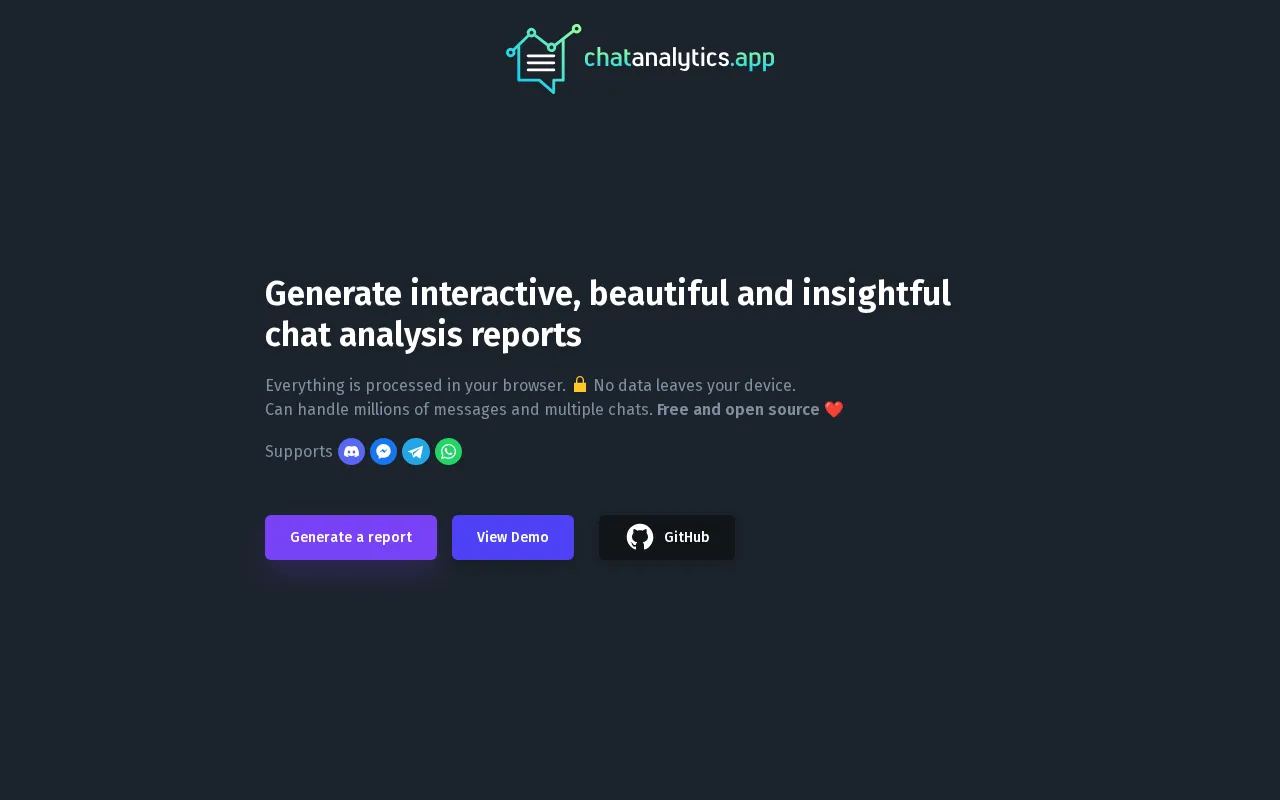 Chat Analytics — preview screenshot
