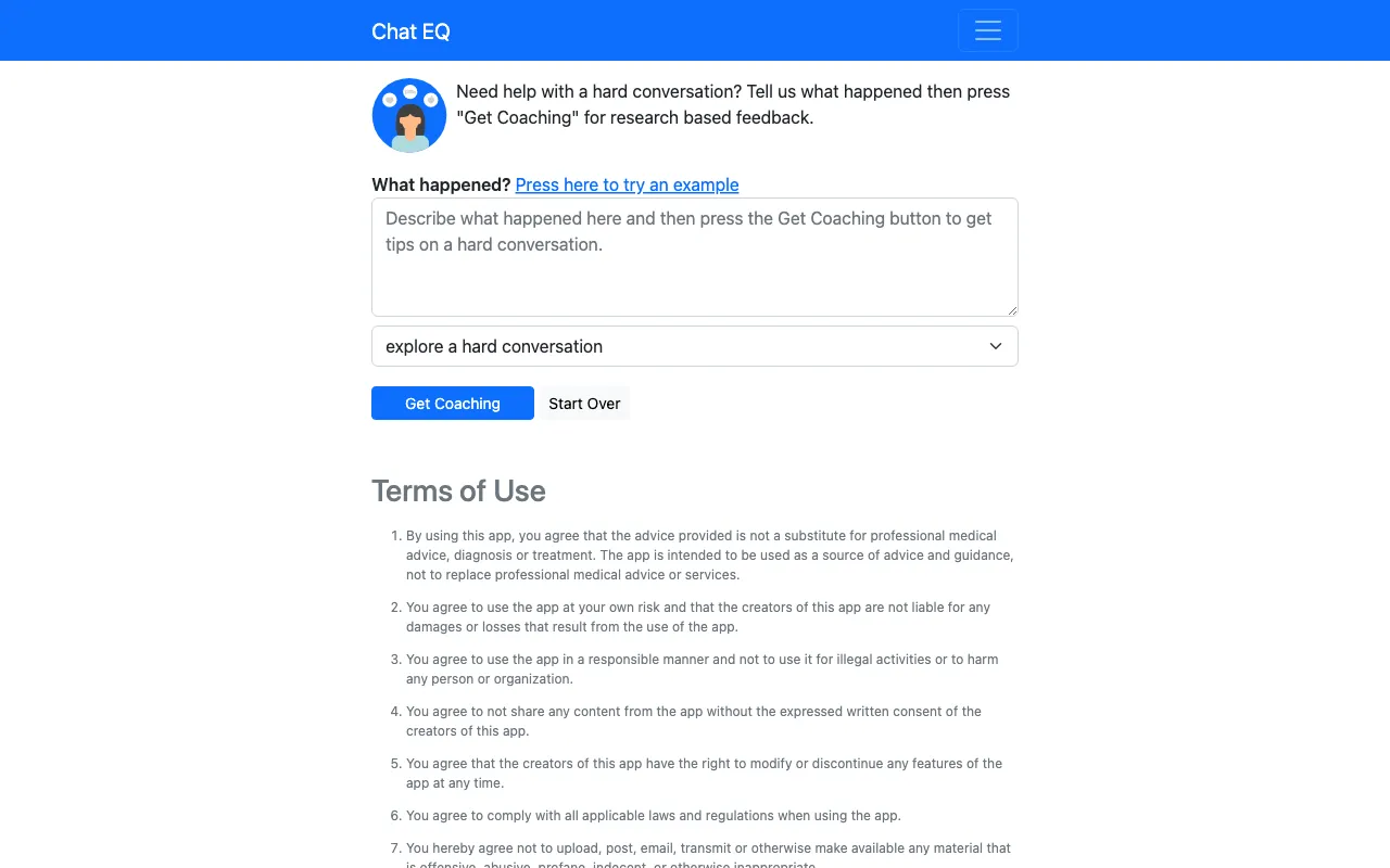 Chat EQ — preview screenshot