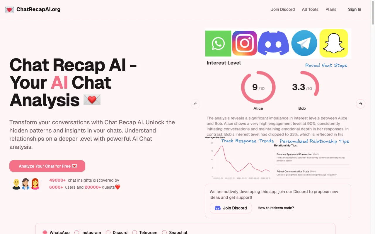 Chat Recap AI — preview screenshot
