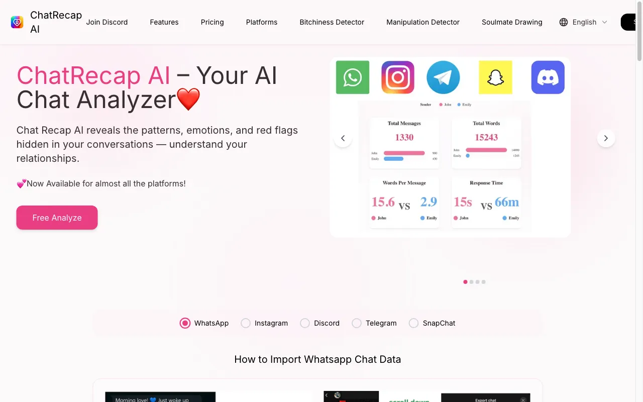 ChatRecap AI — preview screenshot