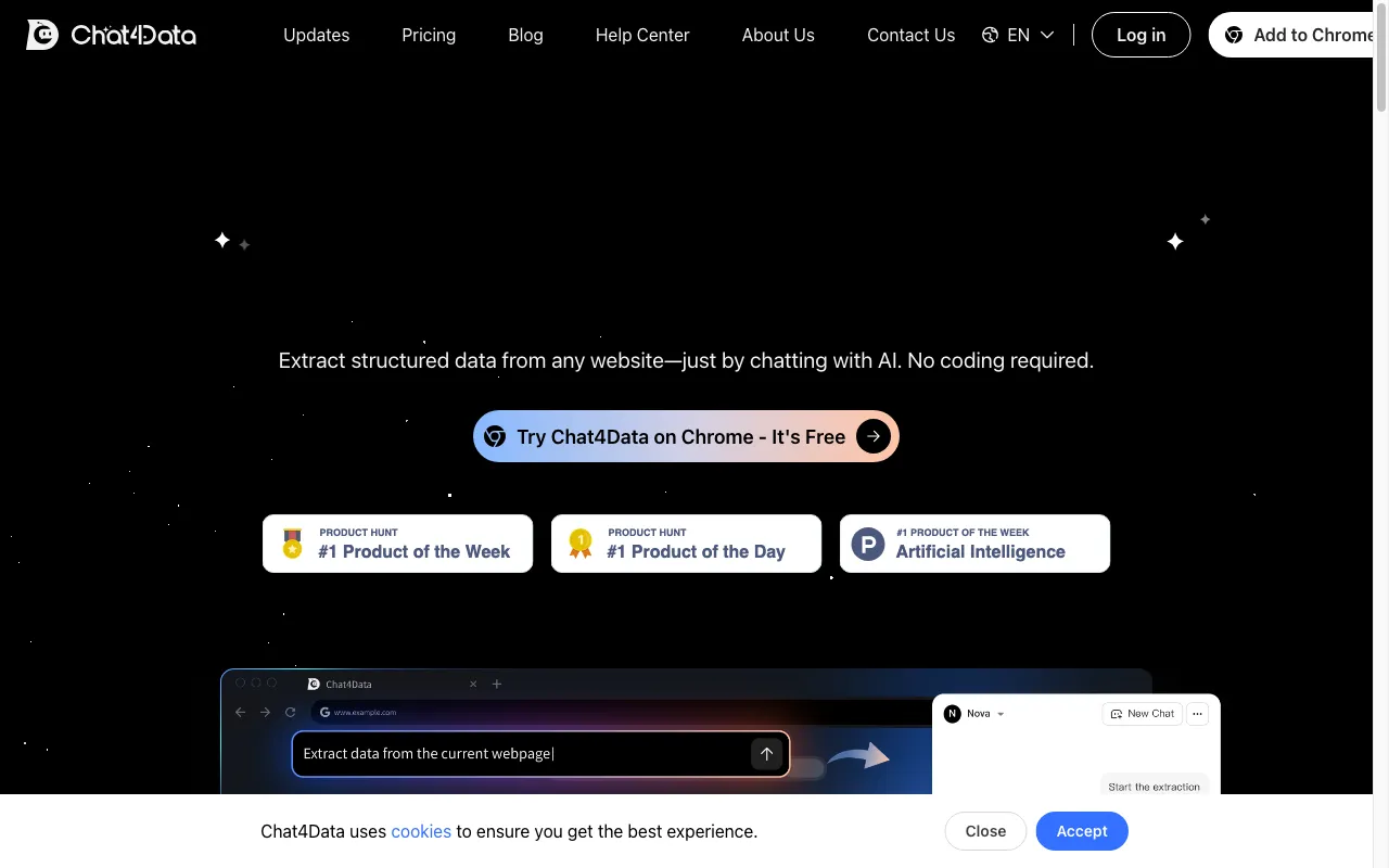Chat4Data — preview screenshot