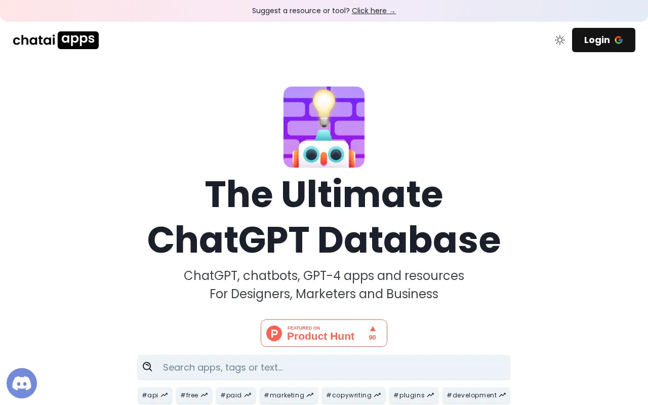 chataiapps.com — pricing page