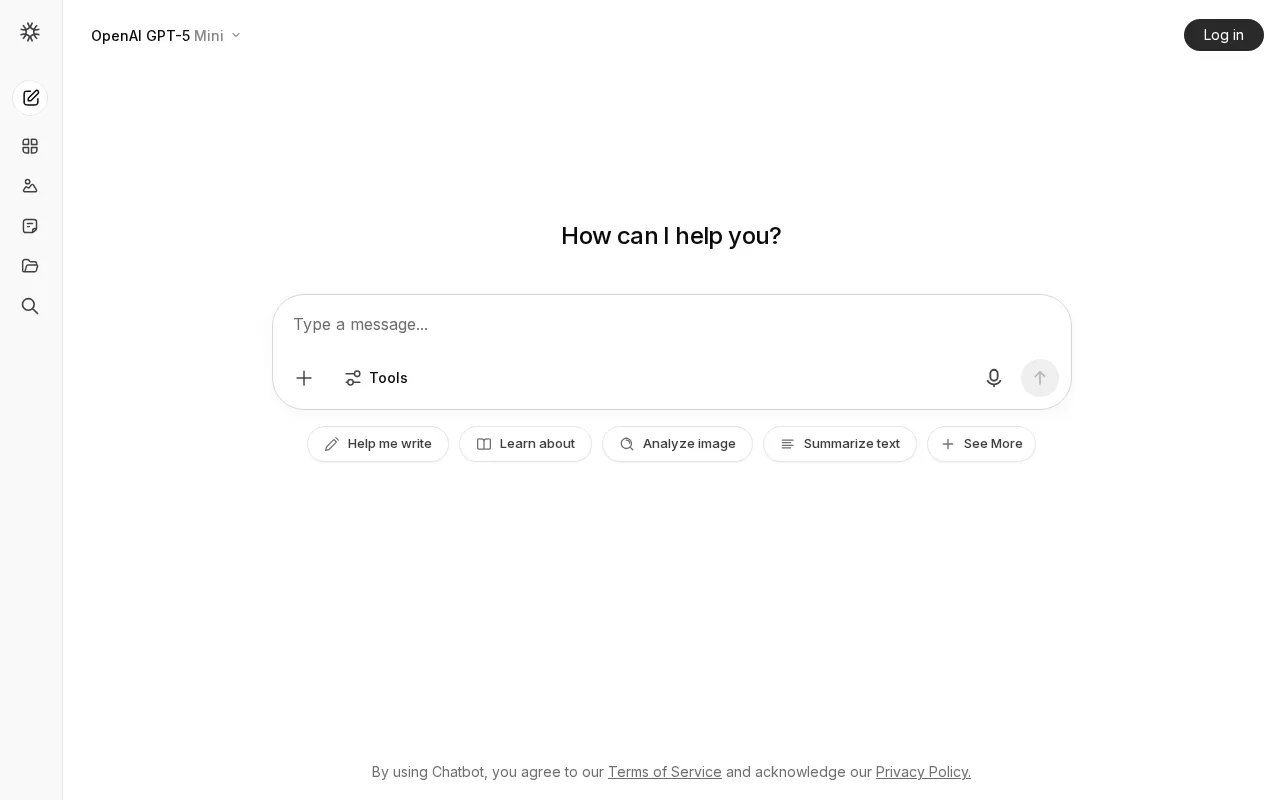 Chatbot App — pricing page
