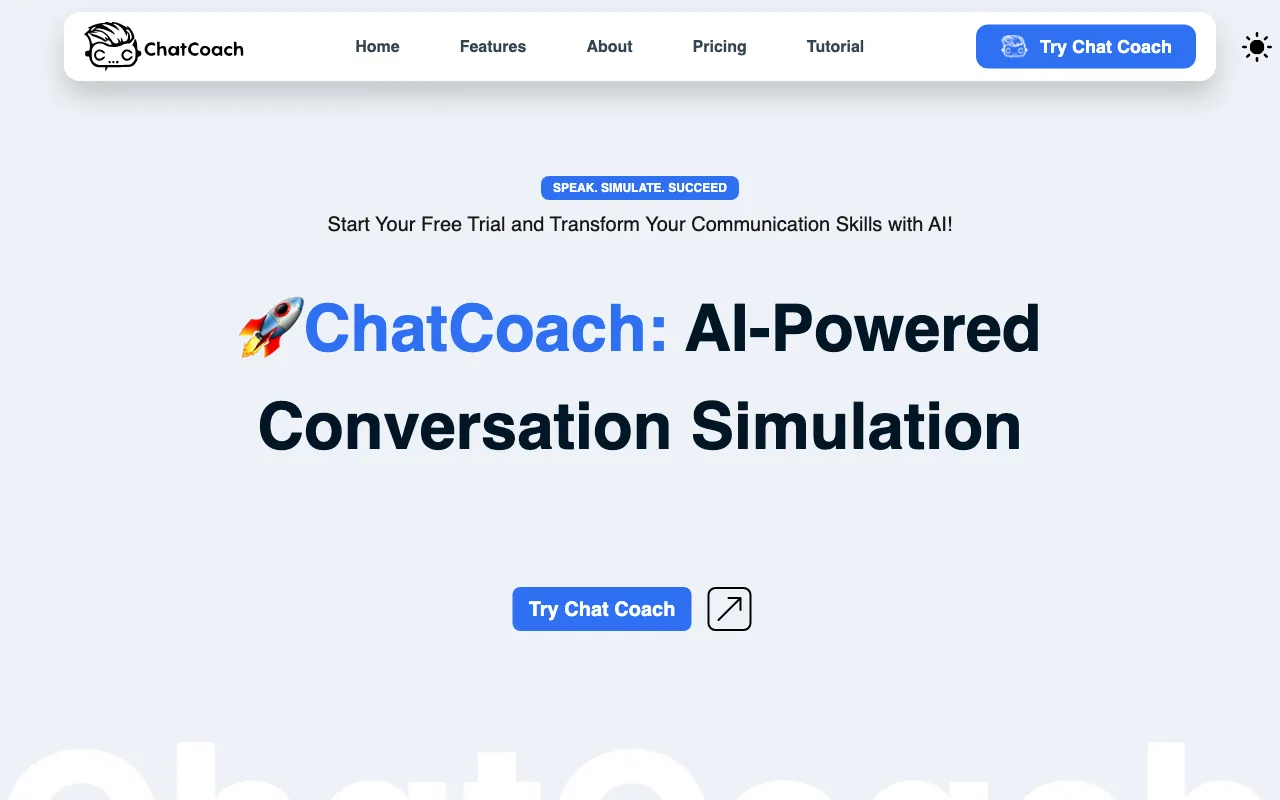 ChatCoach — preview screenshot