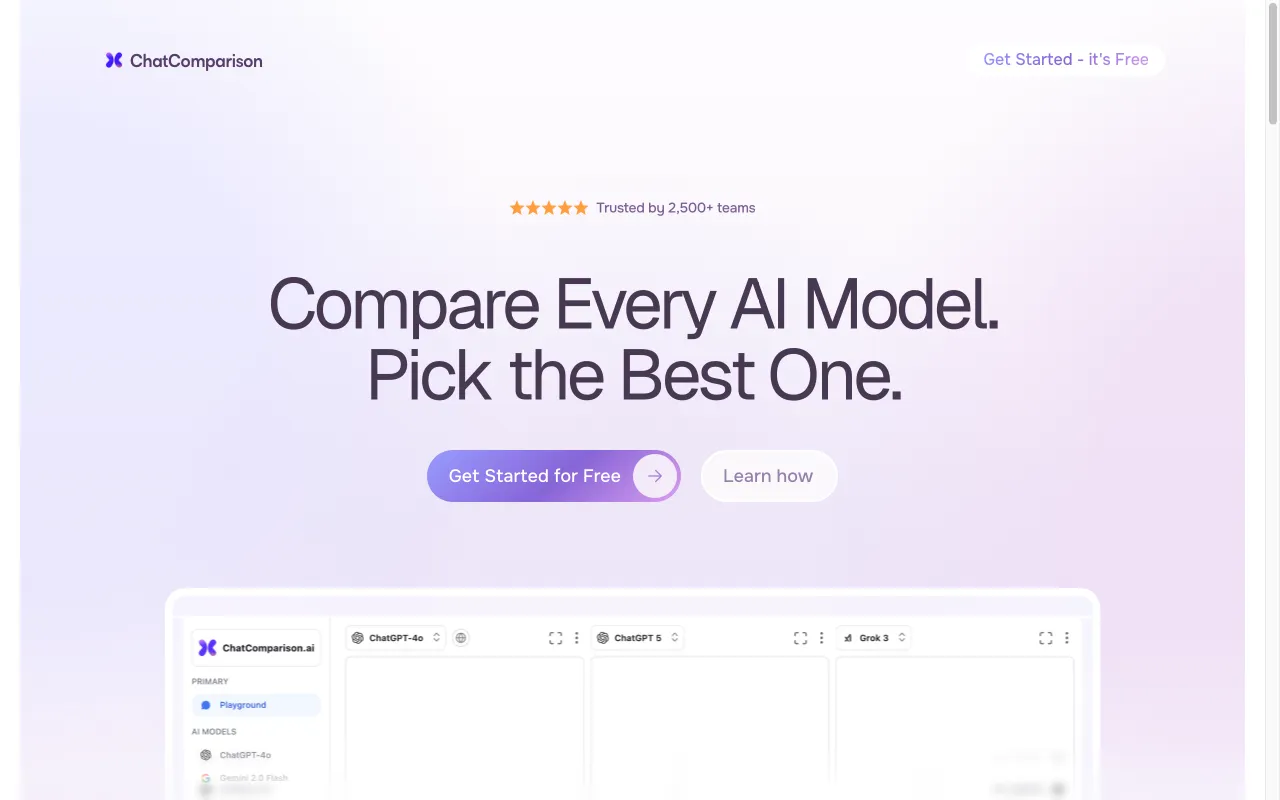 ChatComparison.ai — preview screenshot