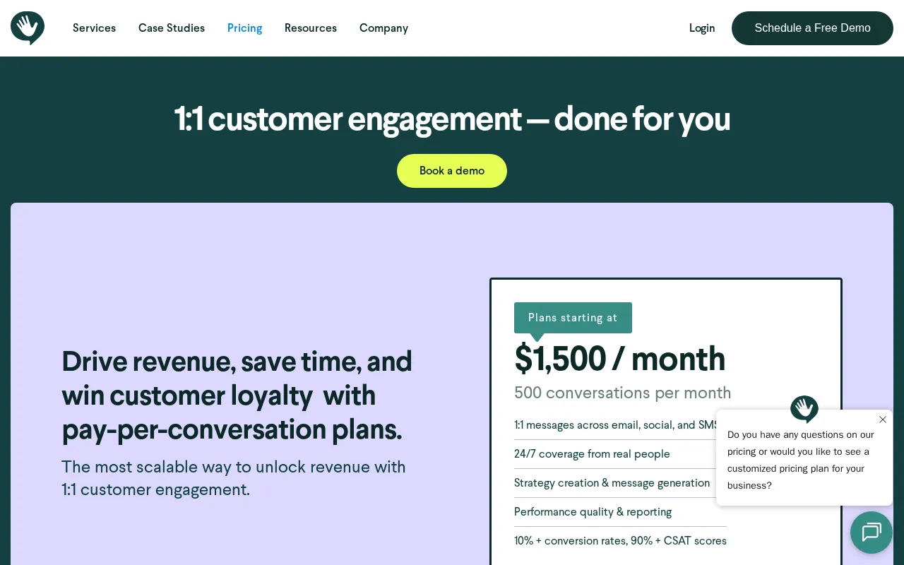 Chatdesk — pricing page