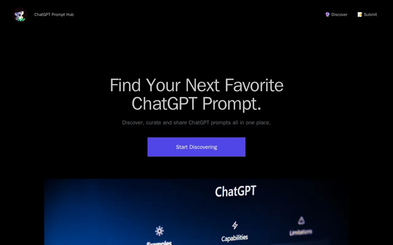 ChatGPT Prompt Hub — preview screenshot