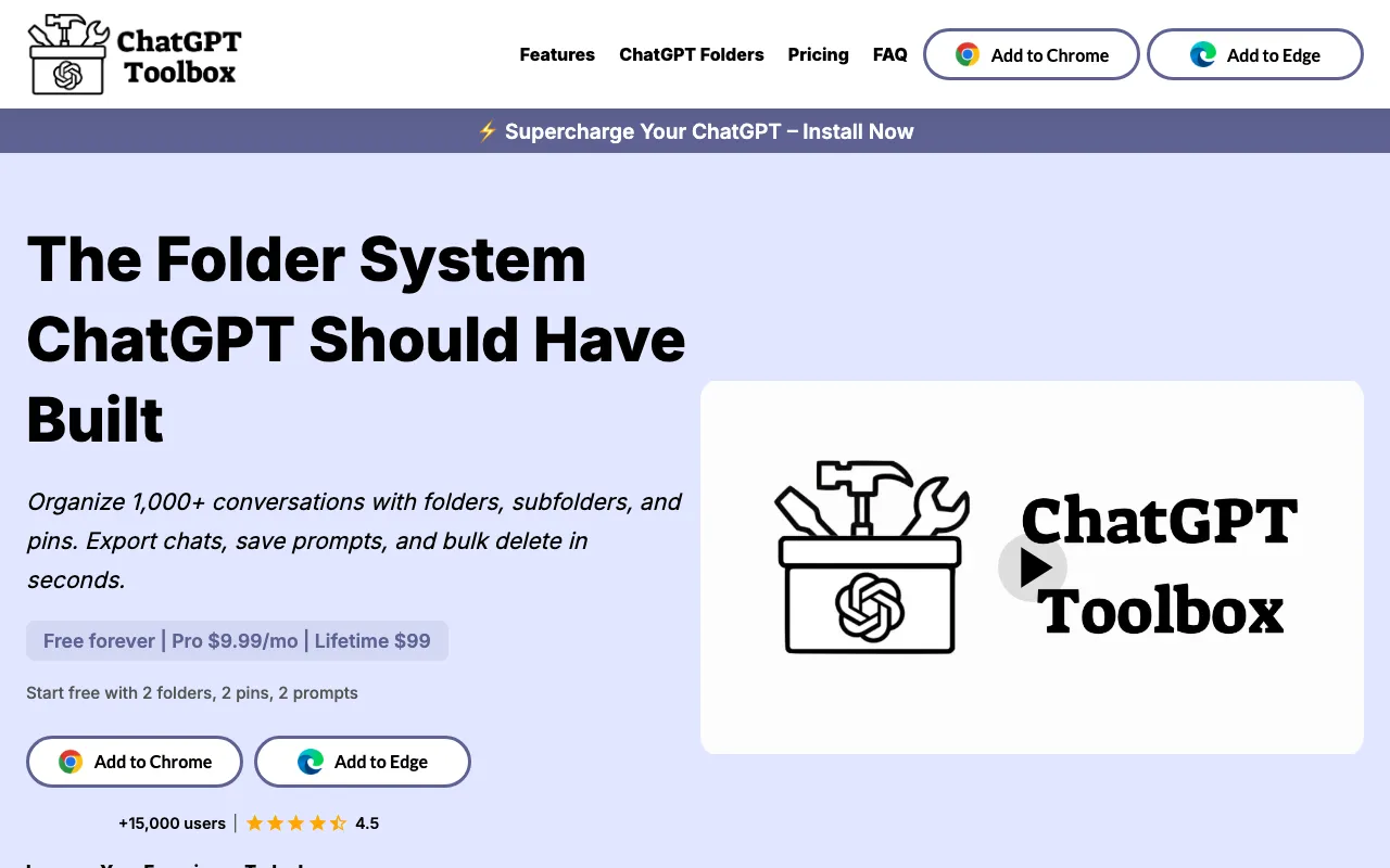 ChatGPT Toolbox — preview screenshot