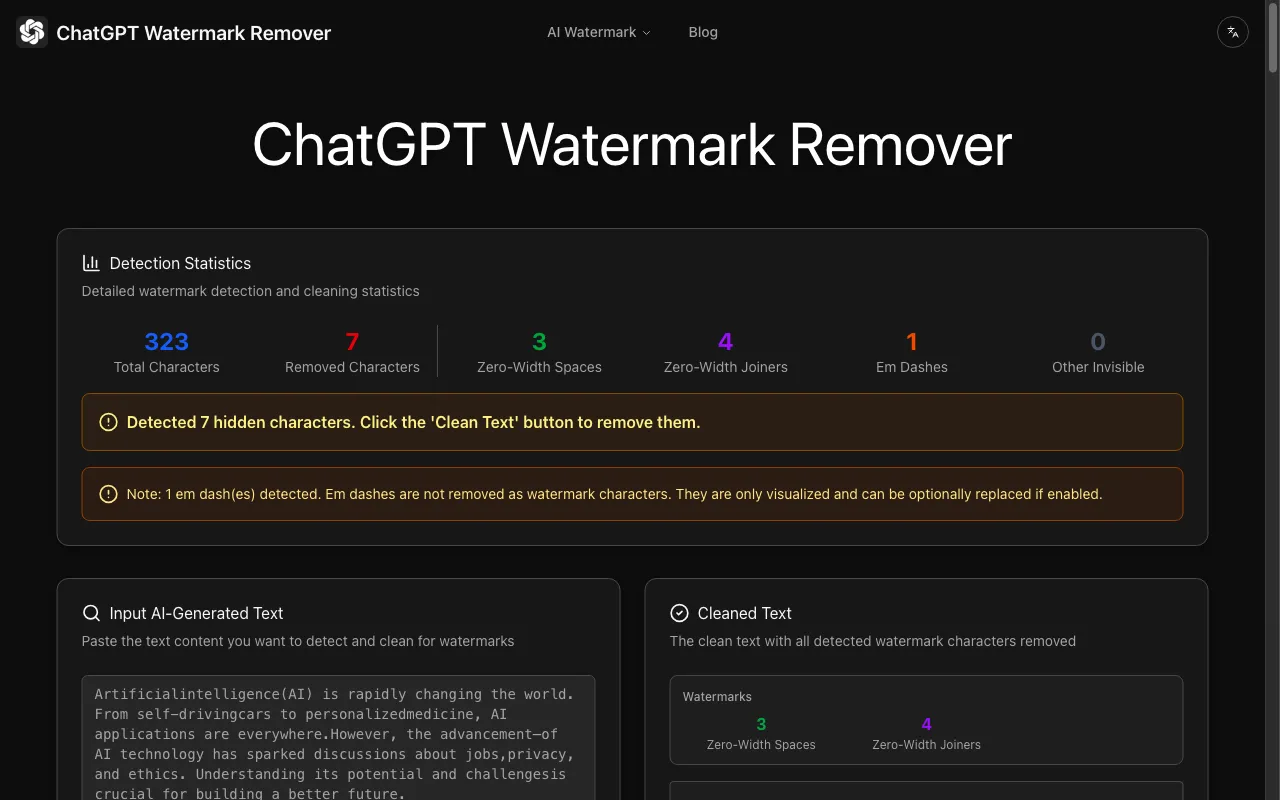 ChatGPT Watermark Remover — preview screenshot