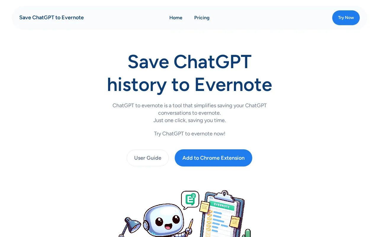 chatgpt2evernote.com — preview screenshot