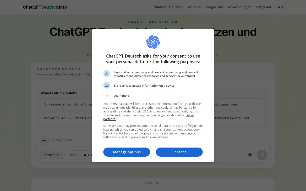 ChatGPTDeutsch.info — preview screenshot