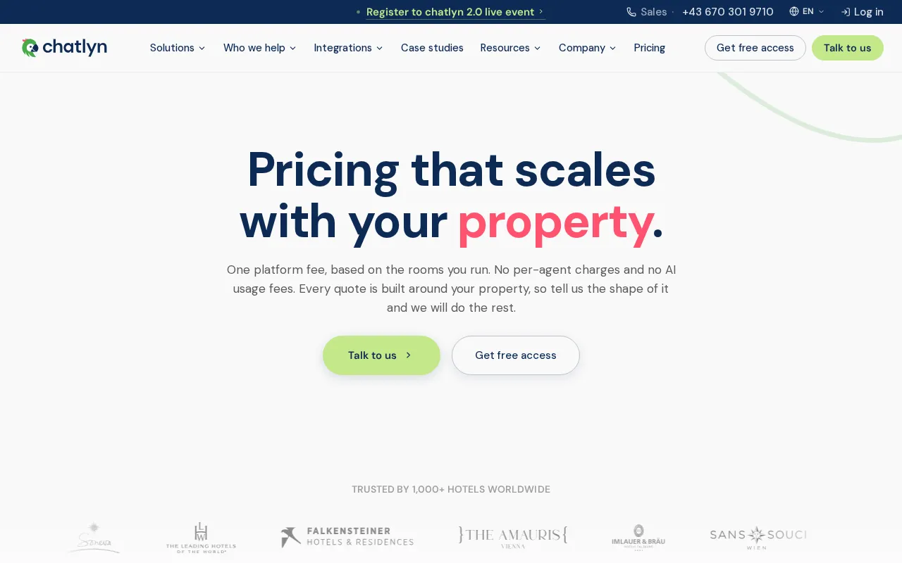 chatlyn — pricing page
