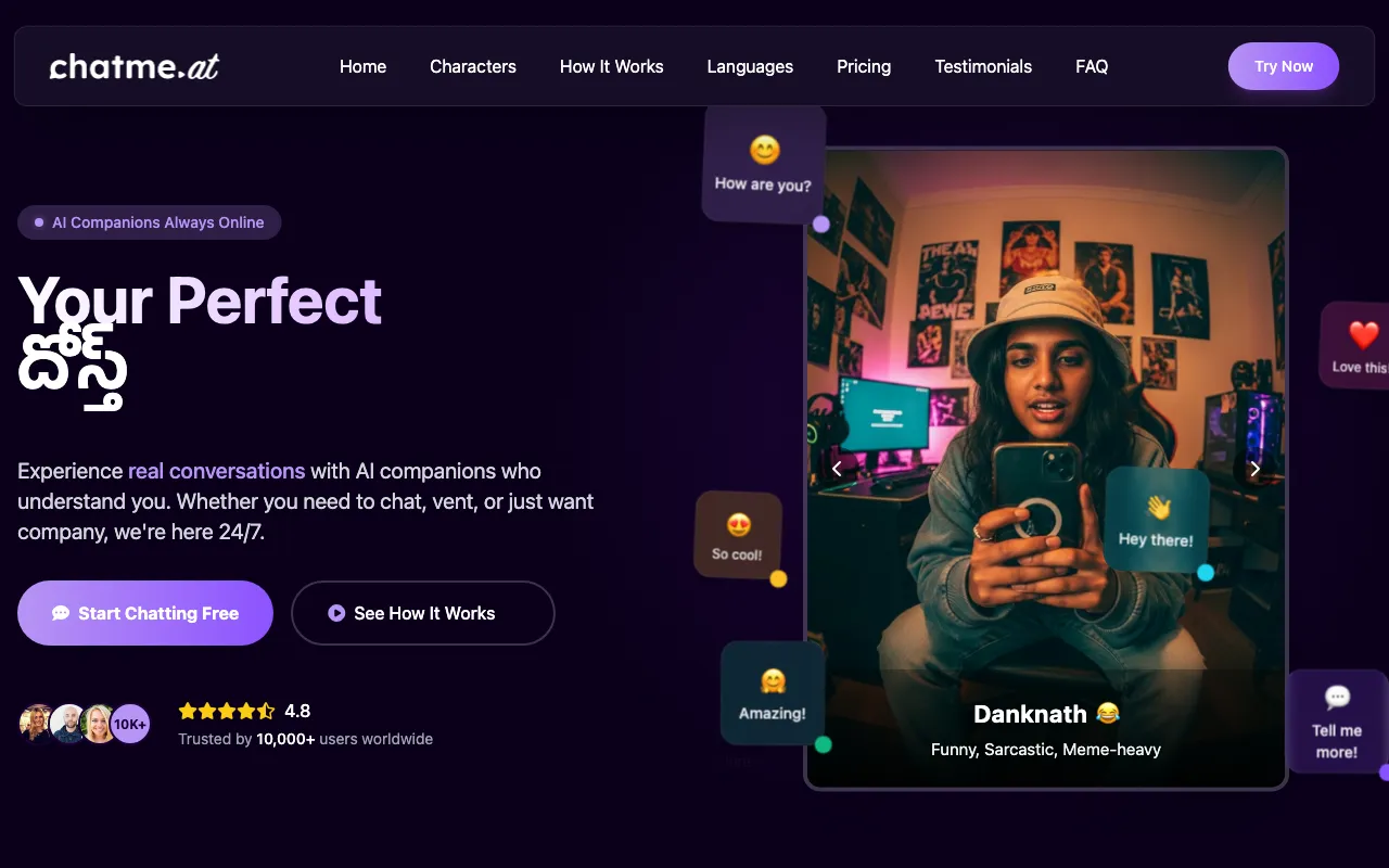 ChatMe.At — preview screenshot