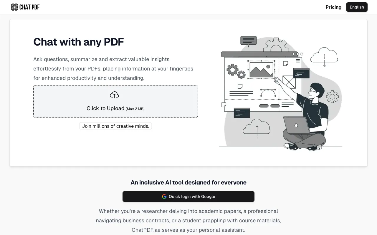 ChatPDF.ae — preview screenshot