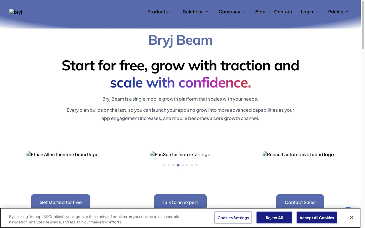 Bryj — pricing page