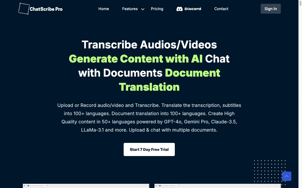 ChatScribe Pro — preview screenshot