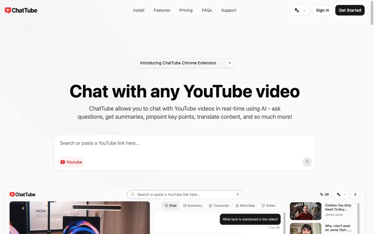 ChatTube — preview screenshot