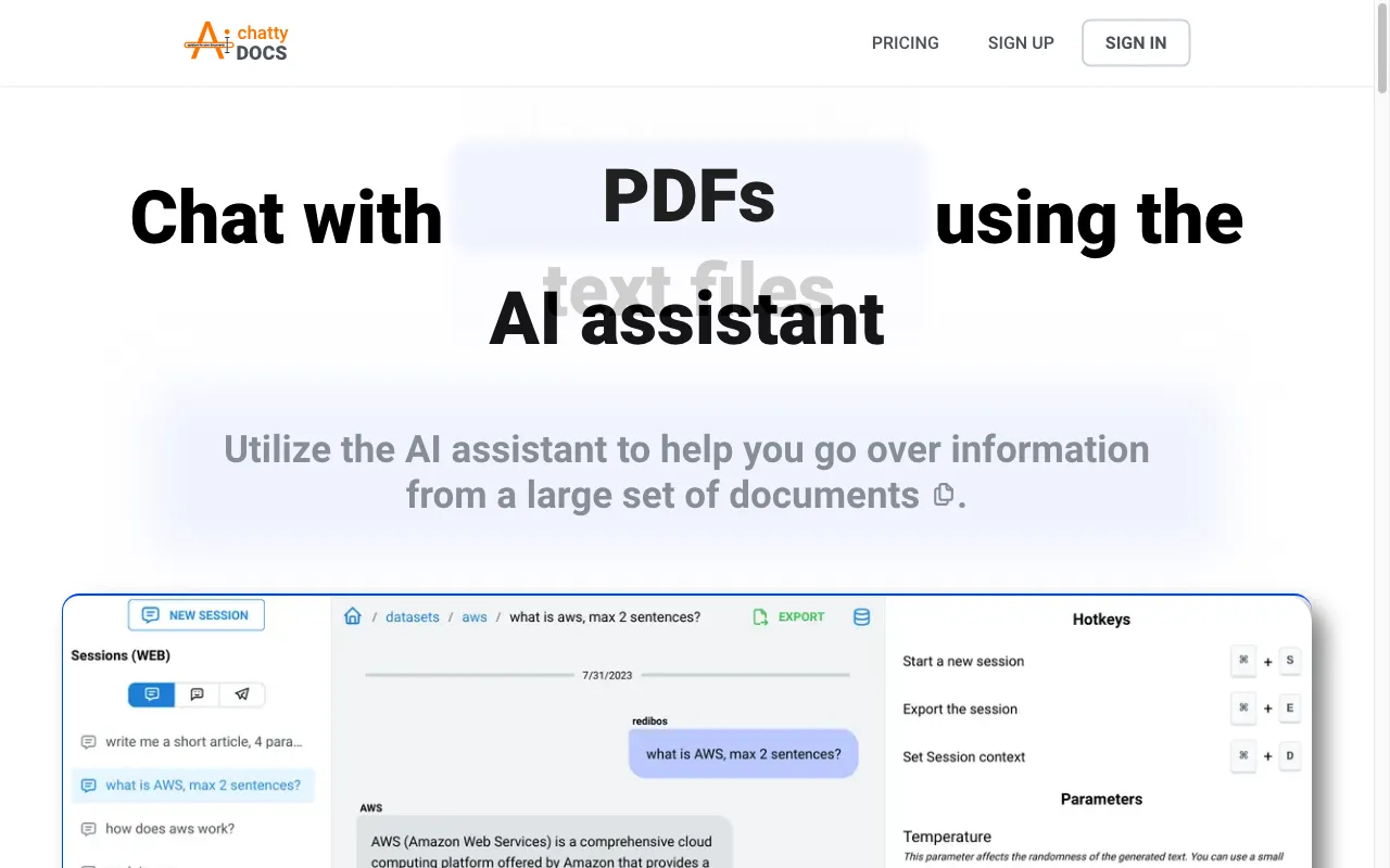 ChattyDocs — preview screenshot