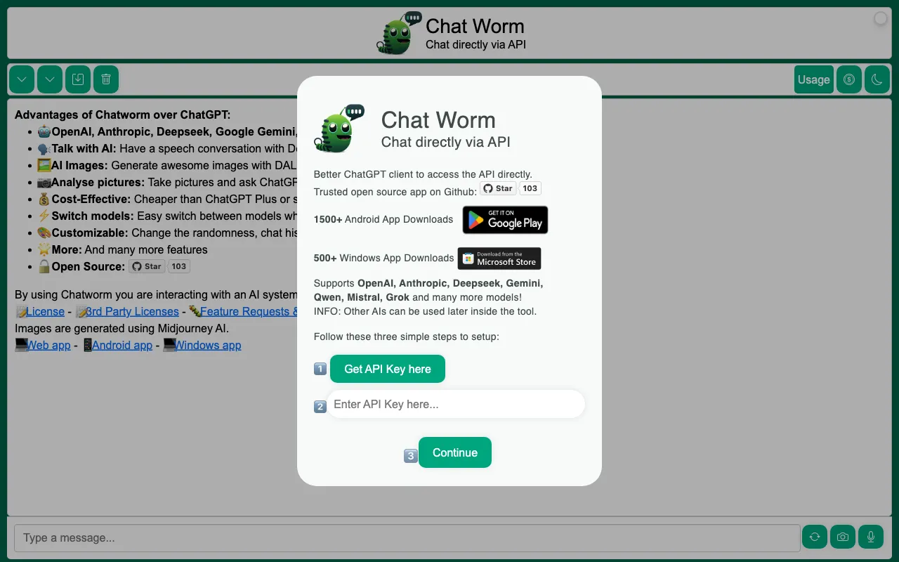 Chatworm — preview screenshot