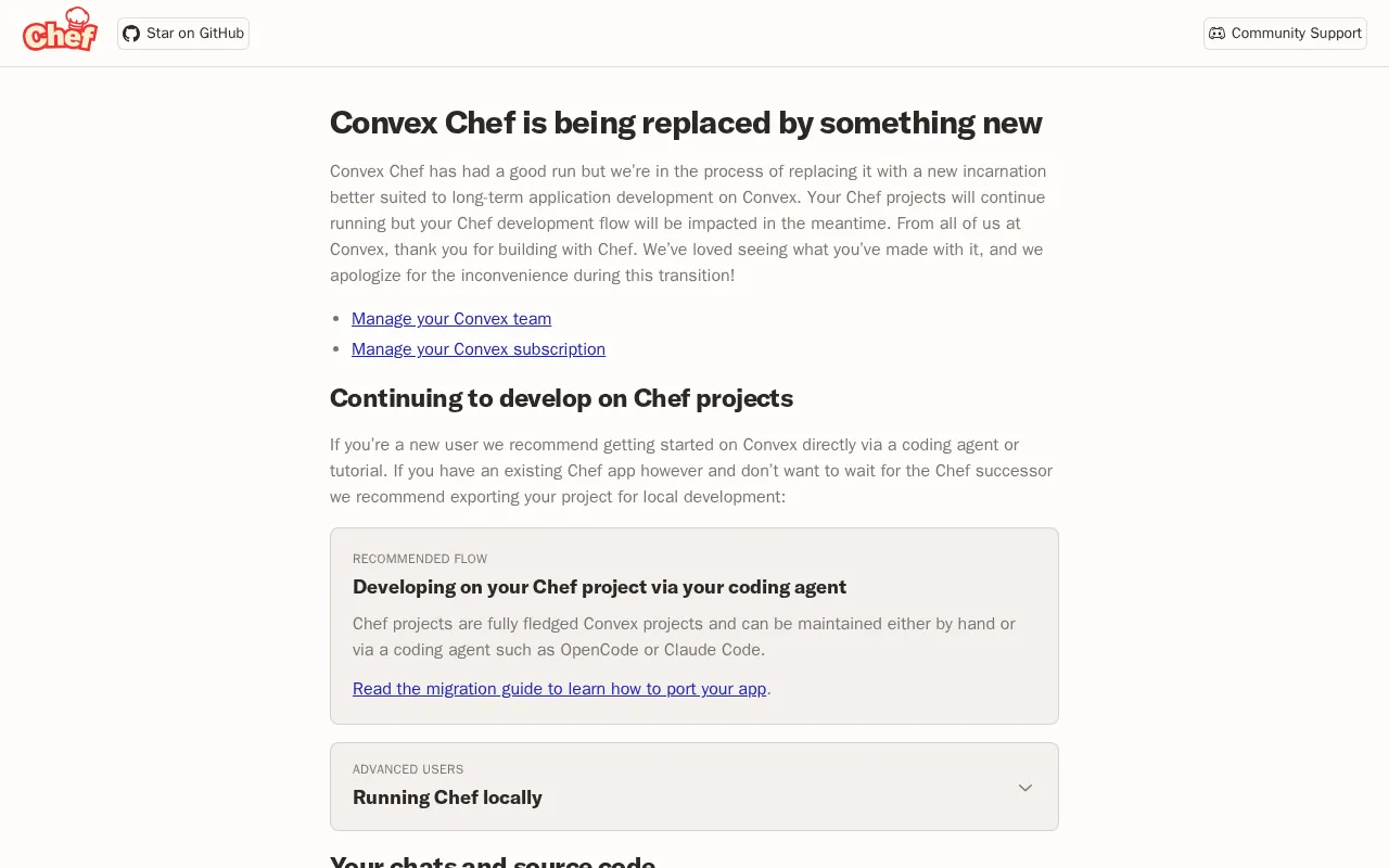 Chef by Convex — preview screenshot