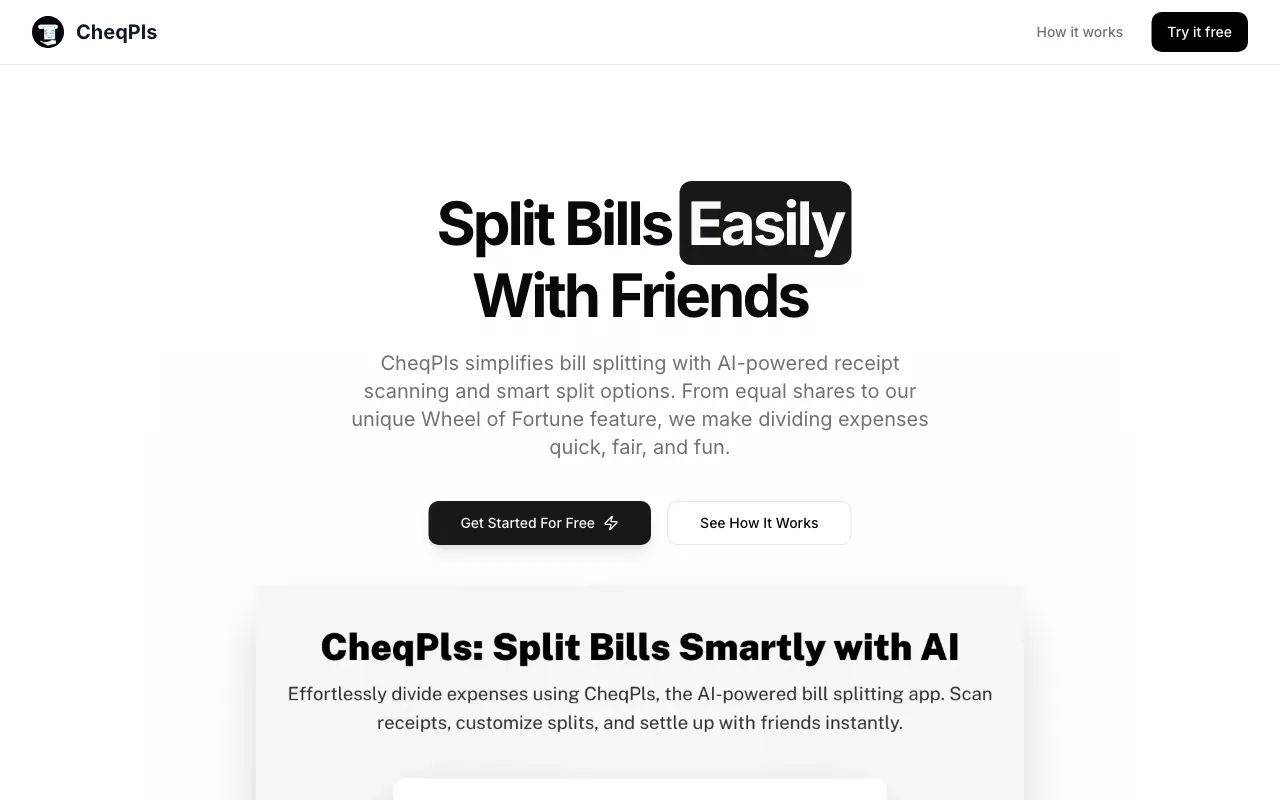 CheqPls — preview screenshot