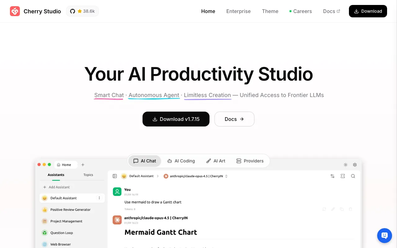 Cherry Studio — preview screenshot