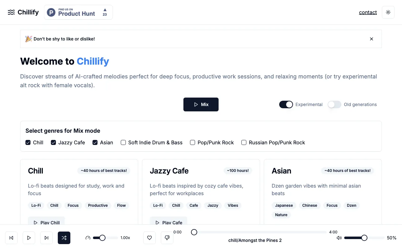 Chillify — preview screenshot