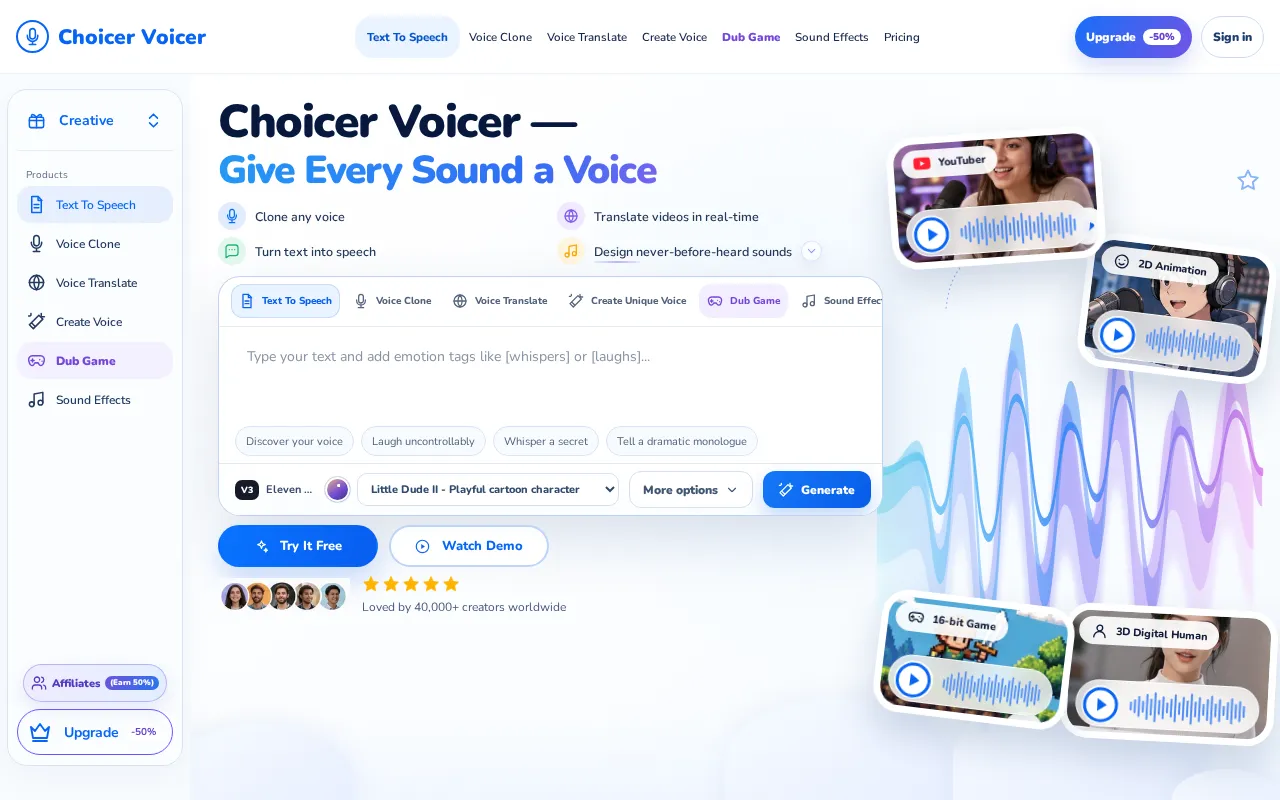 Choicer Voicer — preview screenshot