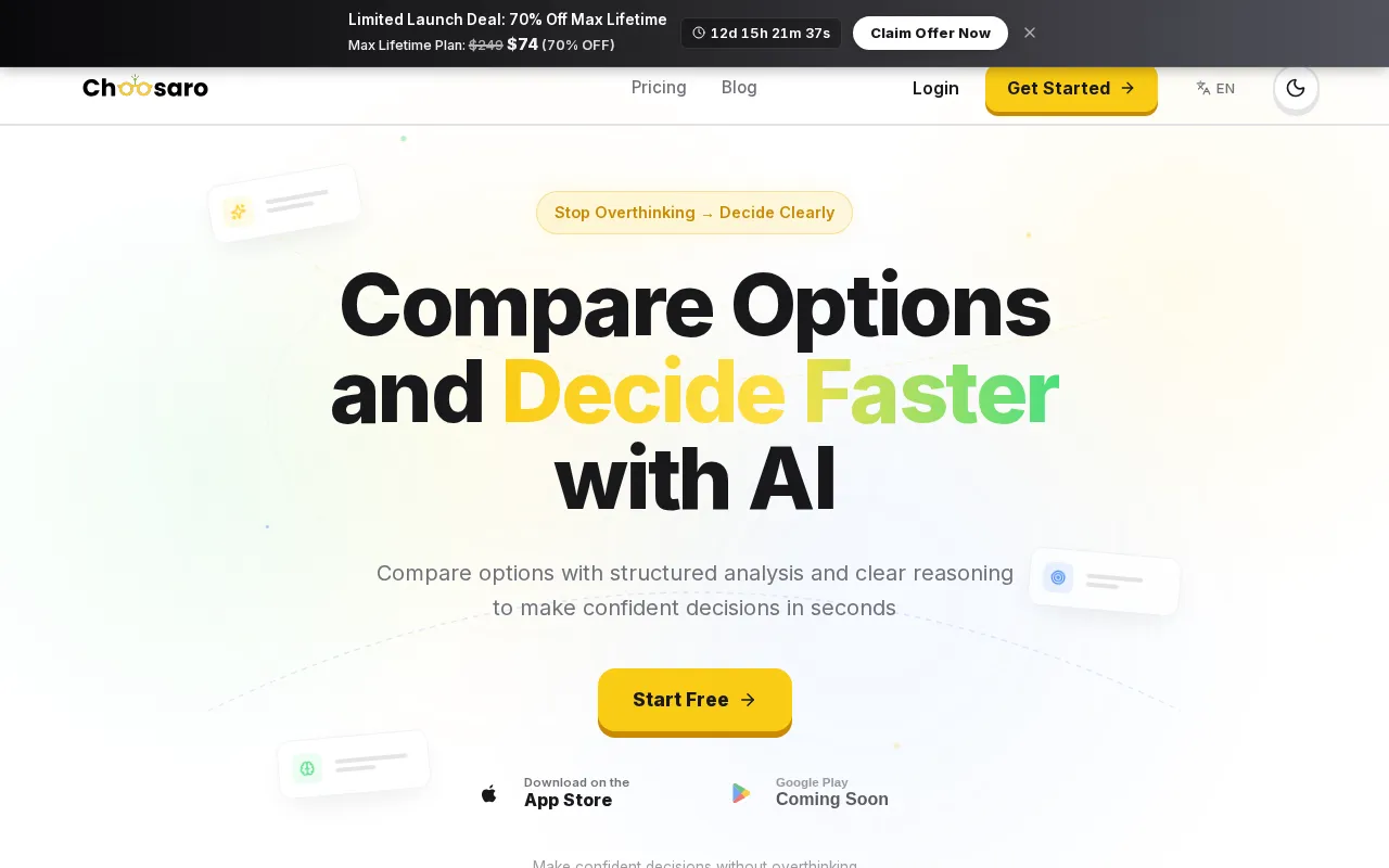 Choosaro — preview screenshot
