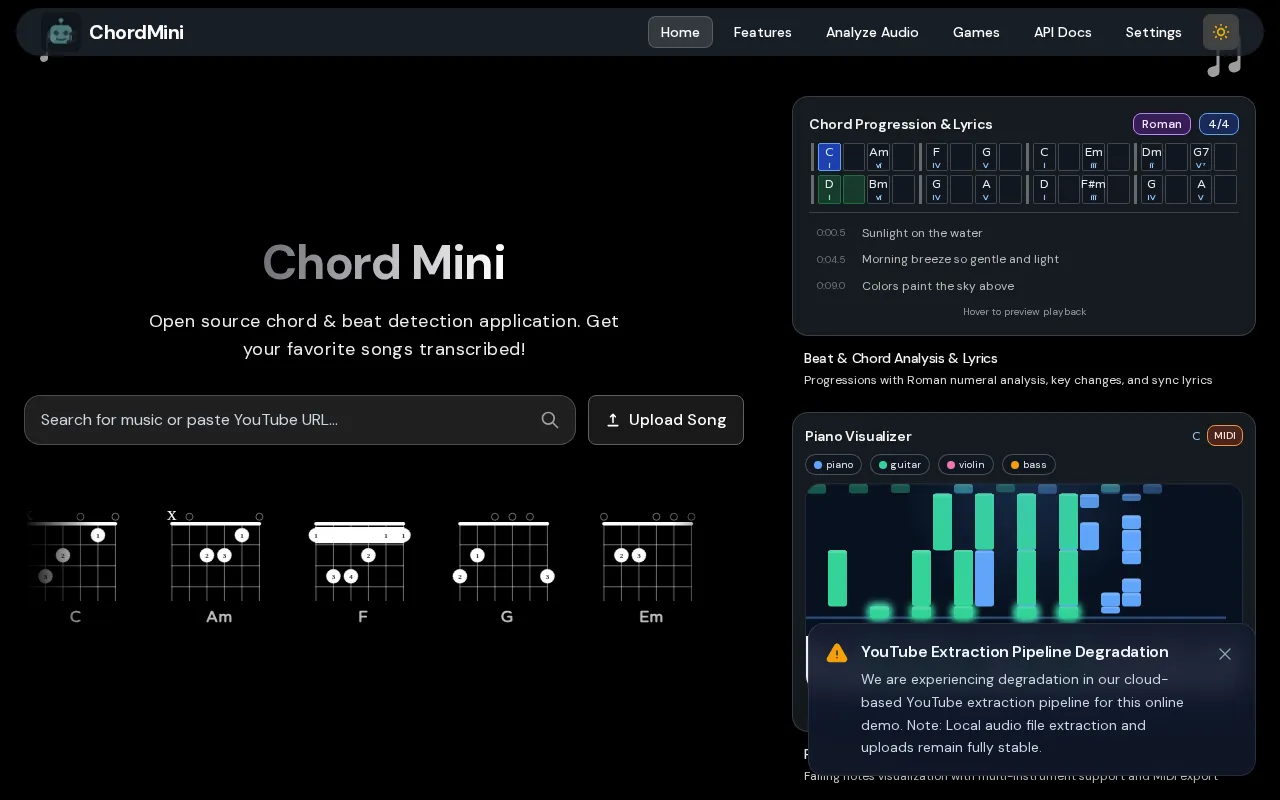 ChordMini — preview screenshot