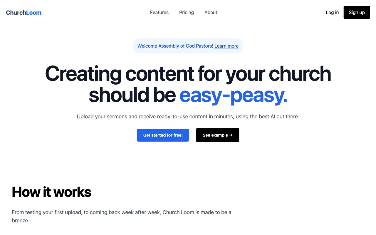 Church Loom — preview screenshot