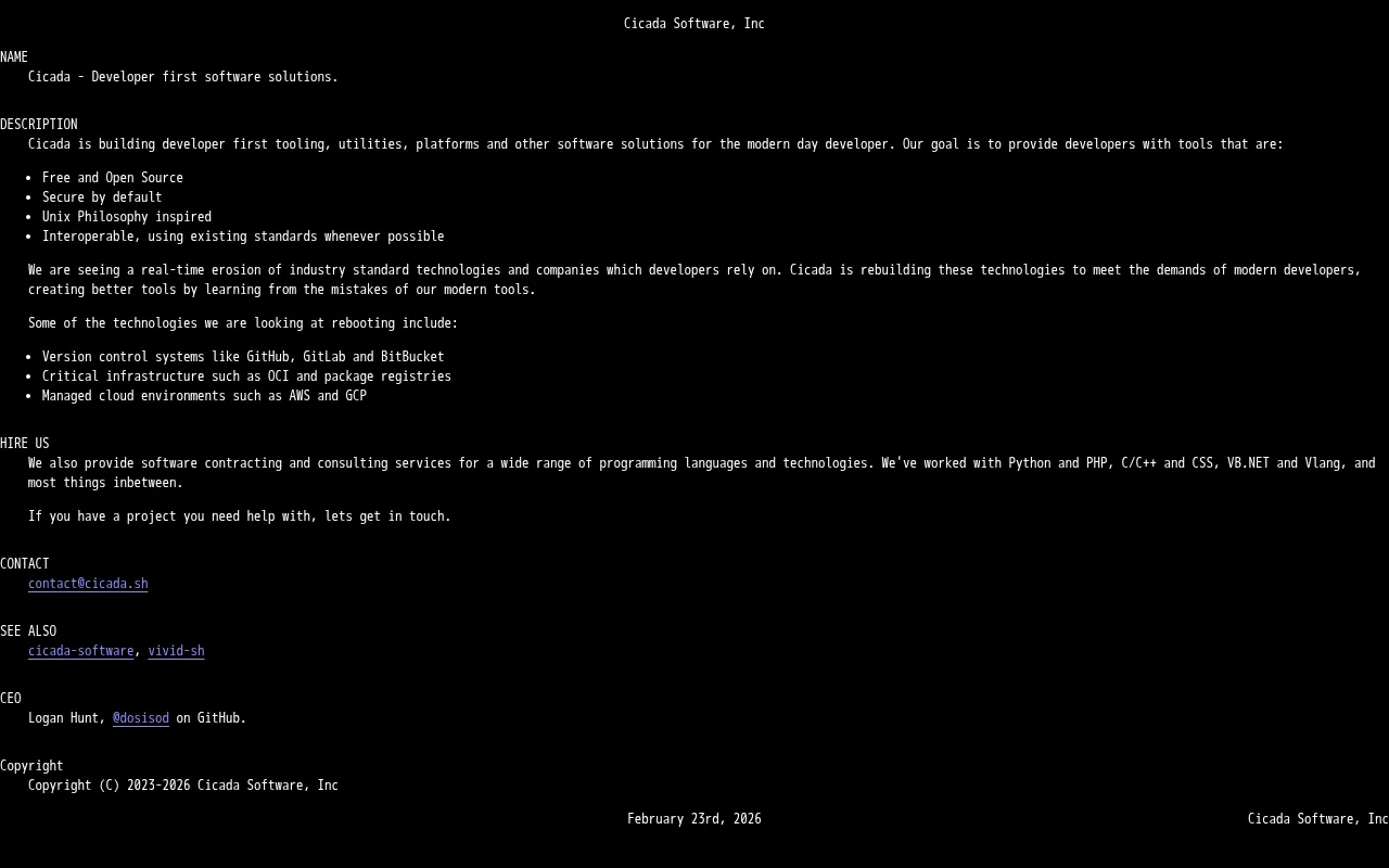 Cicada — preview screenshot