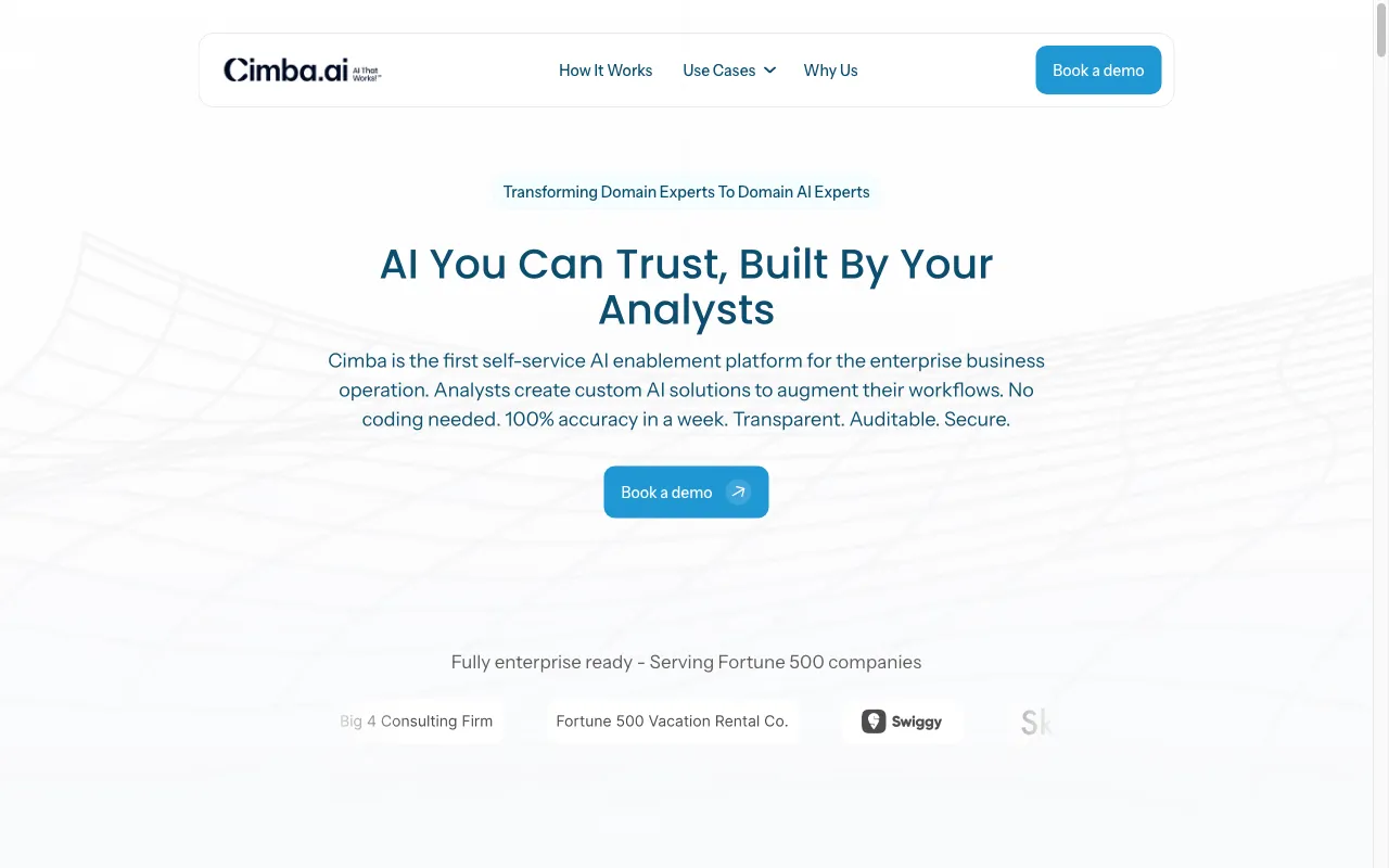 Cimba.AI — preview screenshot