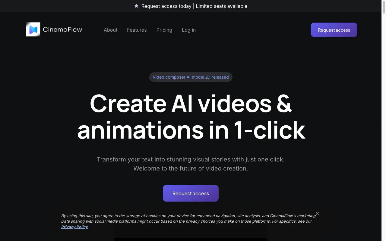 CinemaFlow AI — preview screenshot