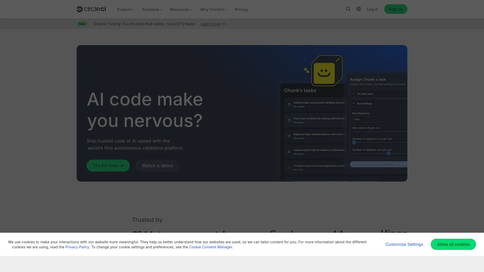 CircleCI — preview screenshot