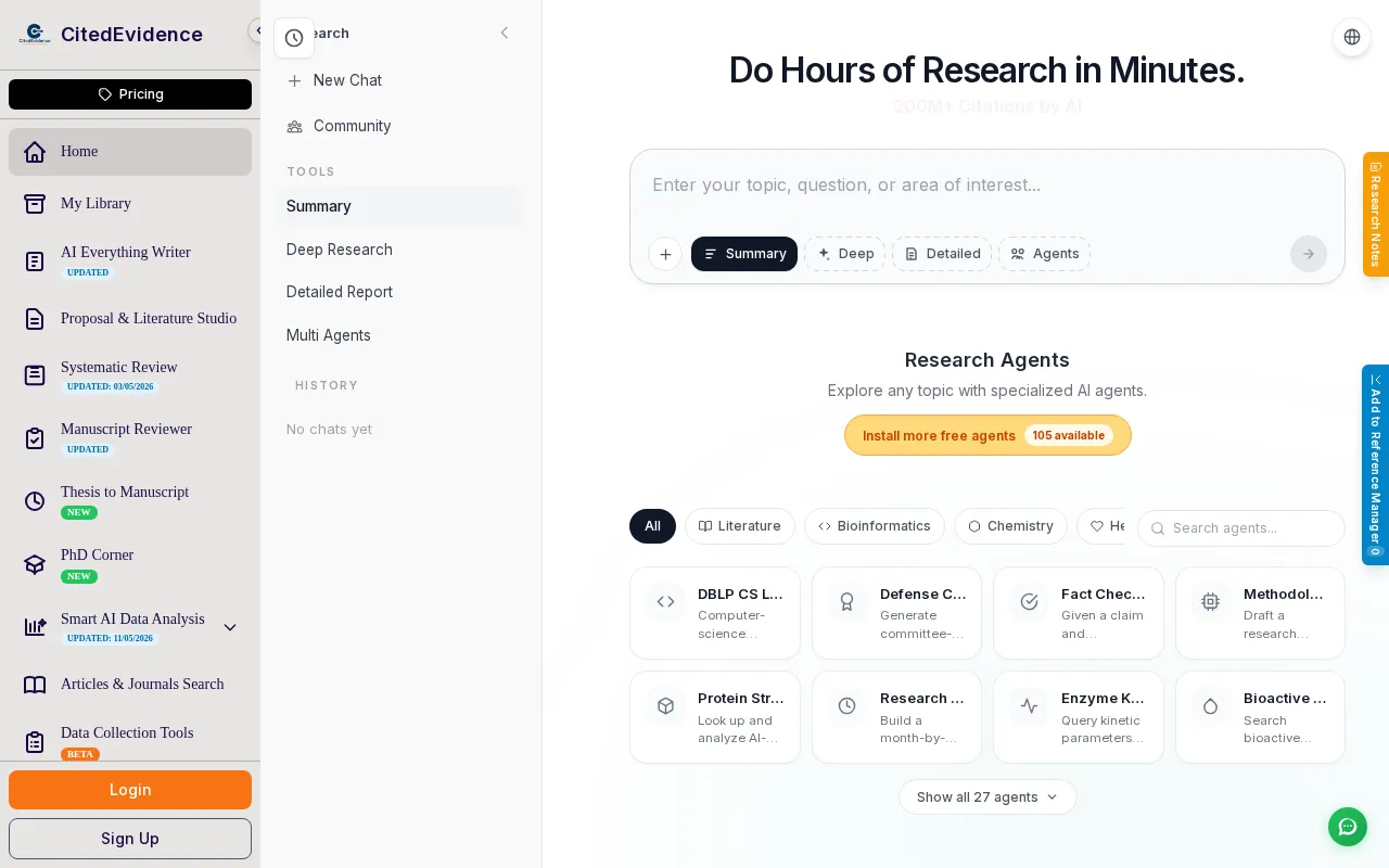 CitedEvidence — preview screenshot