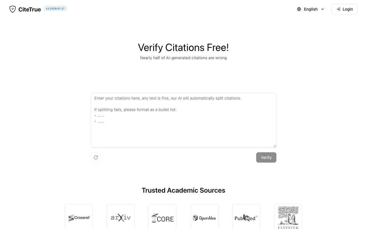CiteTrue — preview screenshot