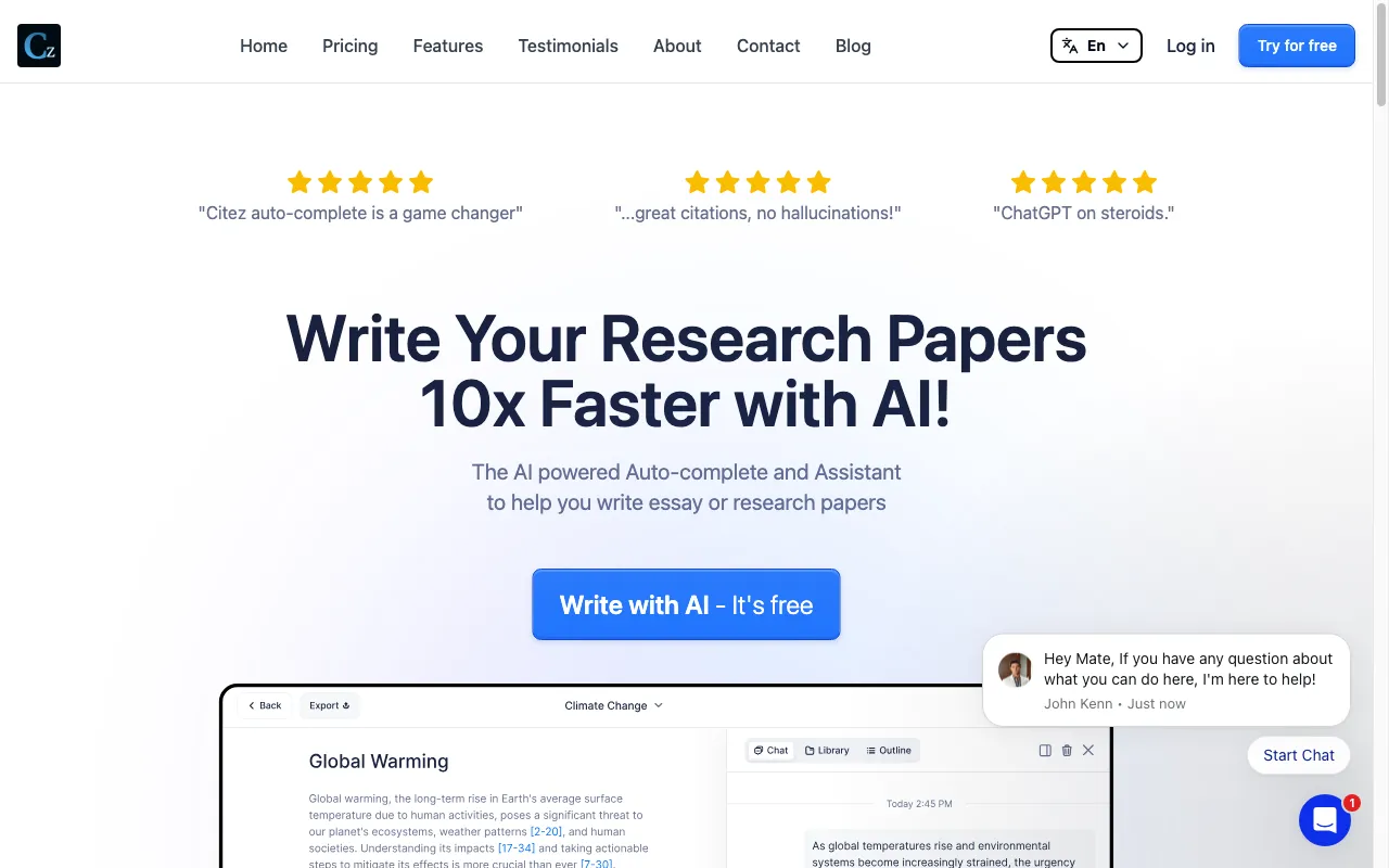 Citez.AI — preview screenshot