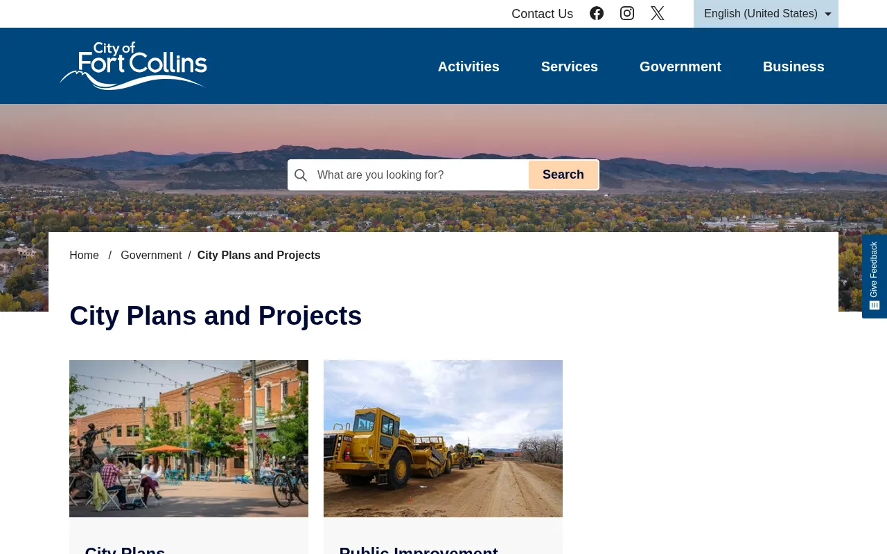 City of Fort Collins — pricing page