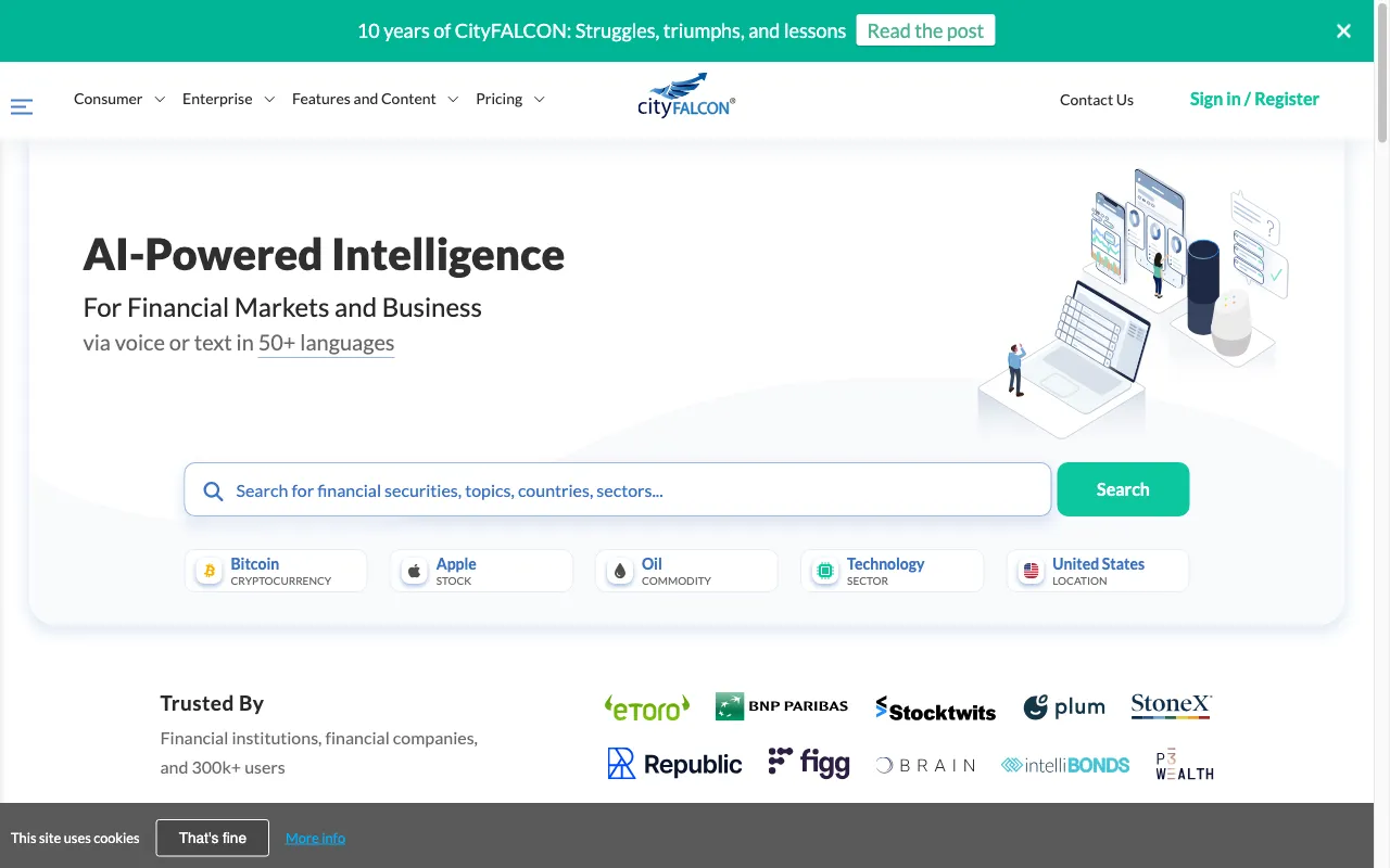cityfalcon.ai — preview screenshot