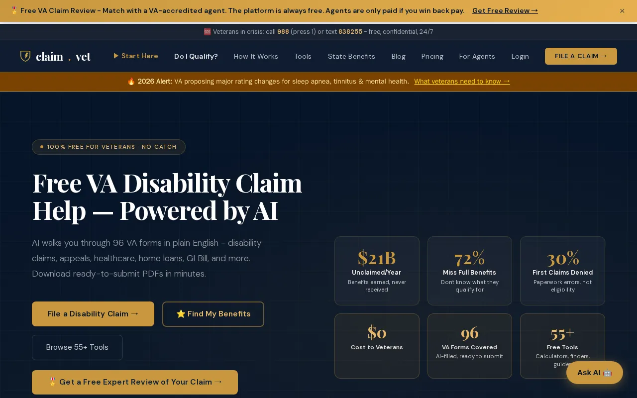 claim.vet — preview screenshot