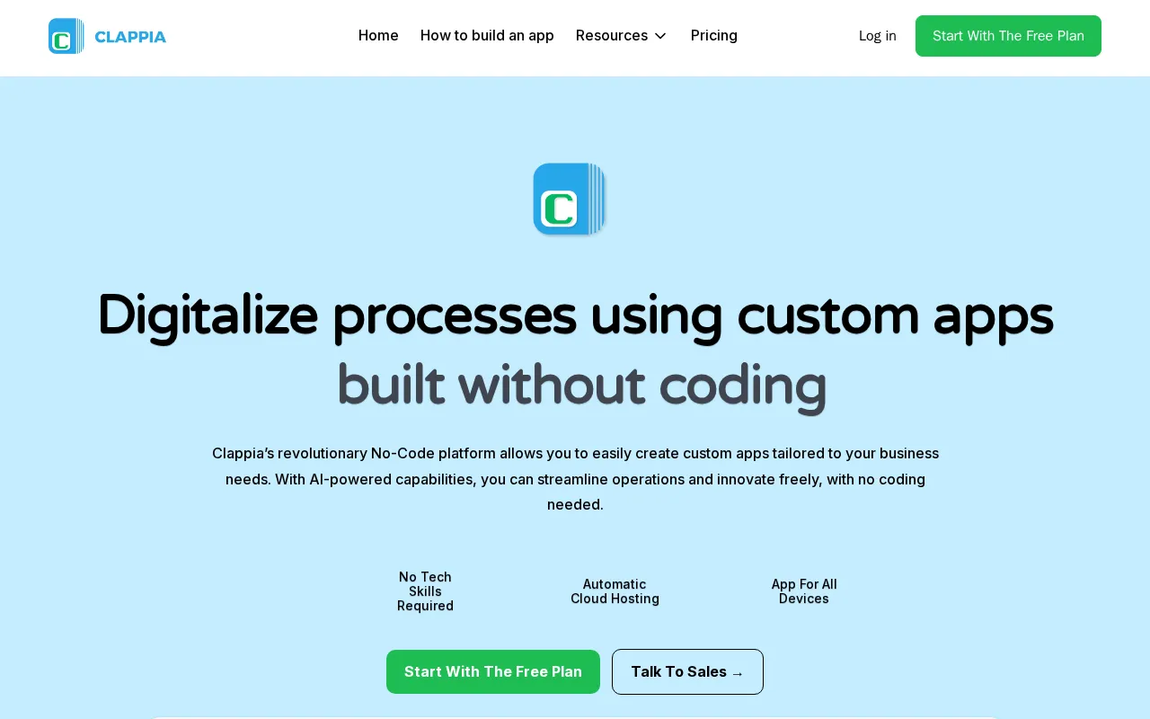 Clappia — preview screenshot