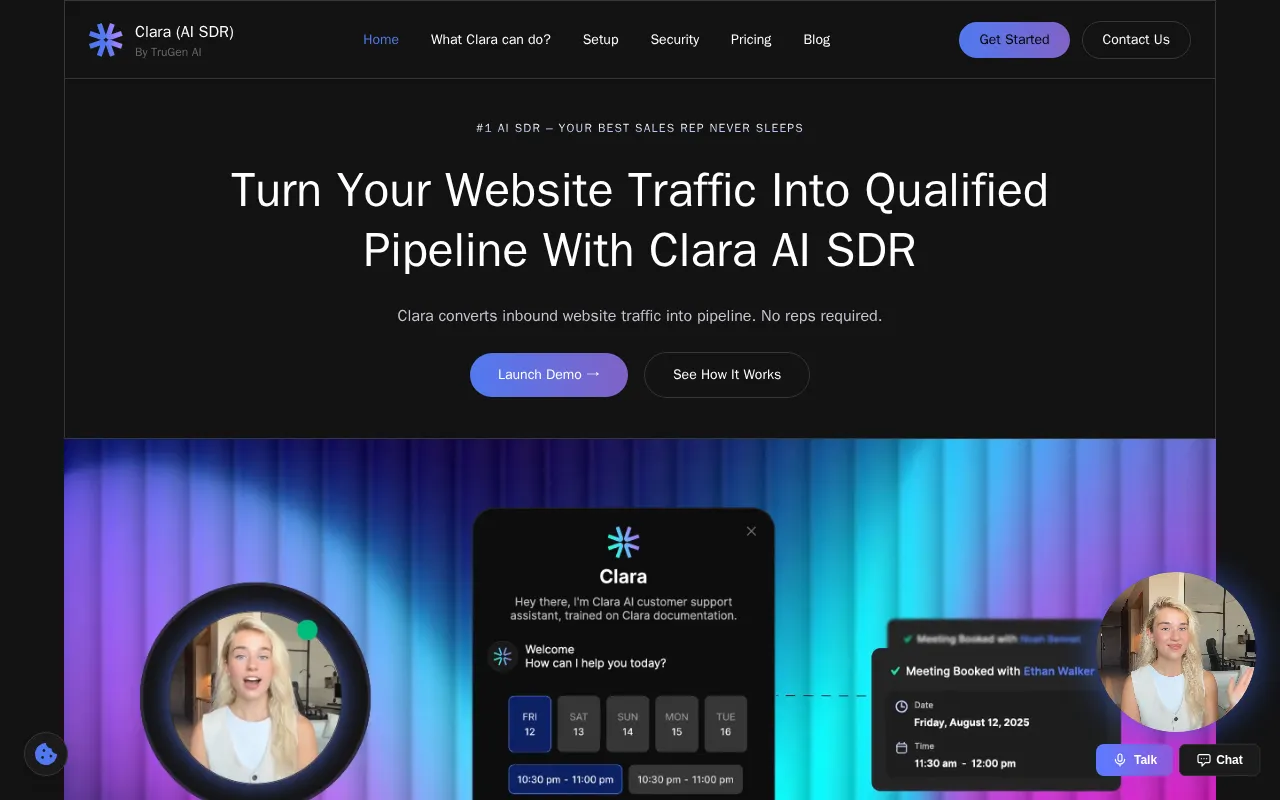 Clara AI SDR — preview screenshot