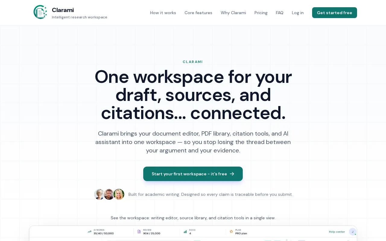 Clarami AI — preview screenshot